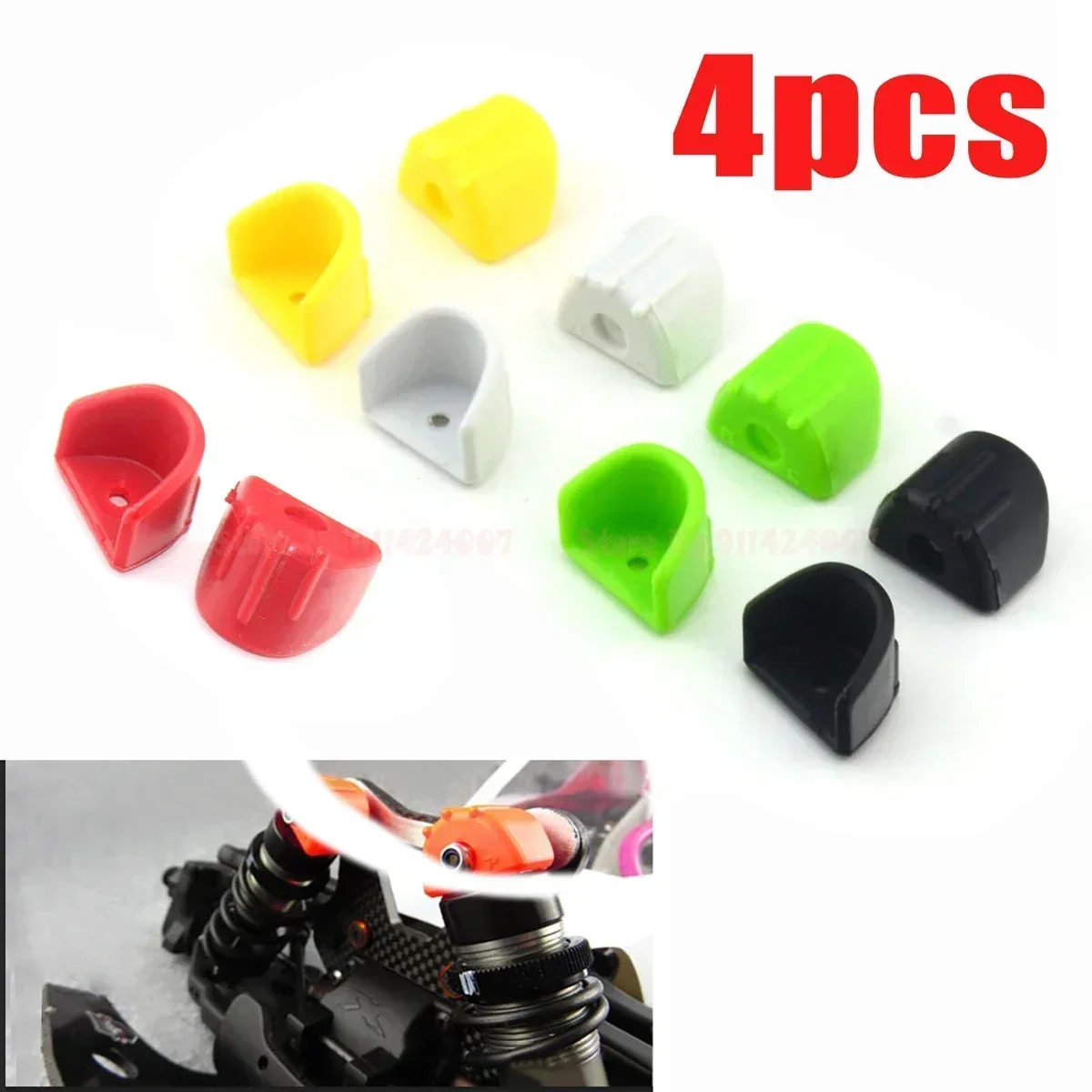 Yunshen Rc Hobby - 4 pezzi di ammortizzatore e copertura