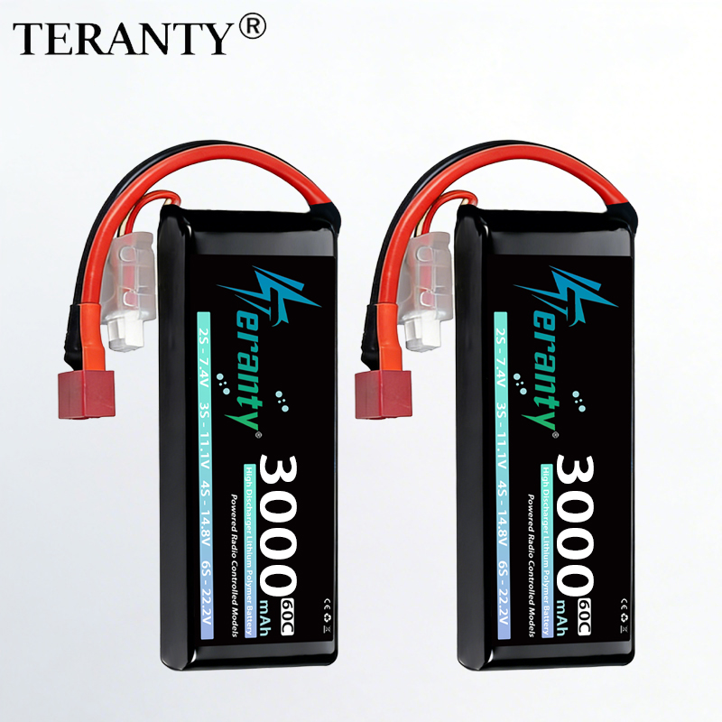 Rc Hobby Airplanes - Batteria Lipo TERANTY 2S 3000mAh 7.4V