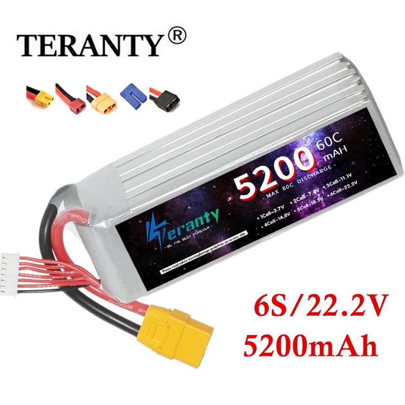 Rc Hobby Model - TERANTY 6S 5200mAh Lipo batteria 22.2V