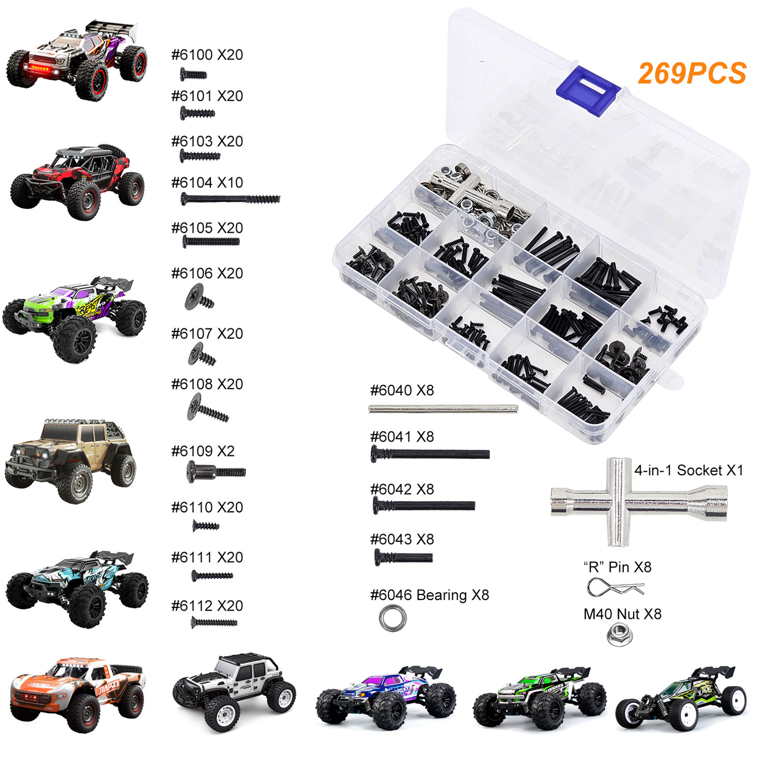 Rc Hobby Nut - SCY Kit di attrezzi per auto