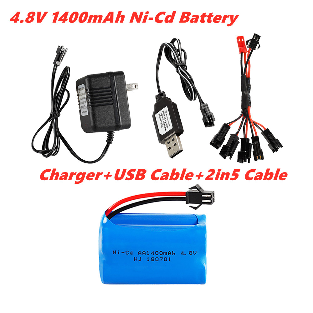 Rc Hobby Boat - Batteria Ni-Cd da 4,8 V 1400
