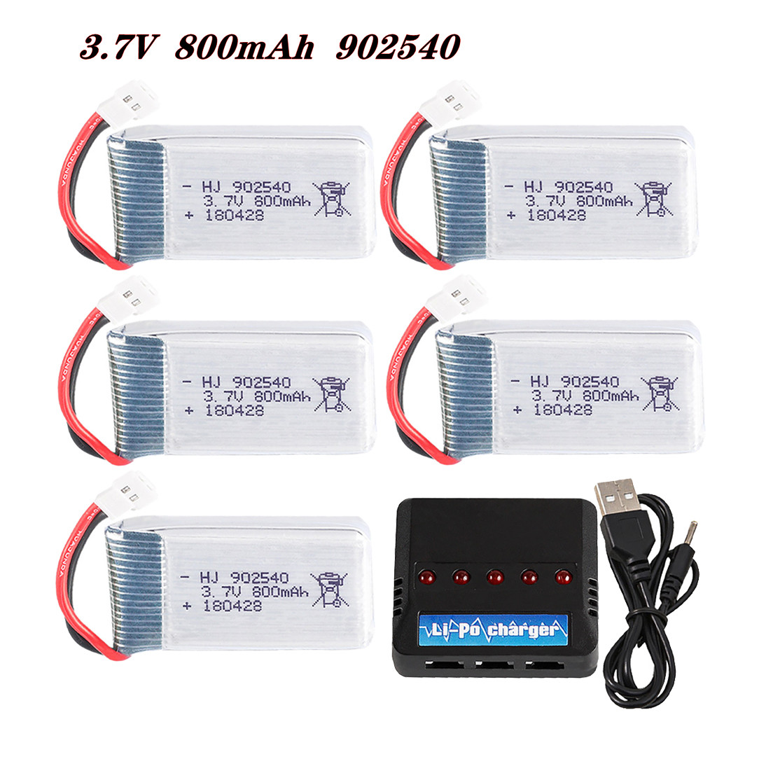 Rc Hobby Airplanes - Batteria Lipo 3.7V 800mAh 902540 25C
