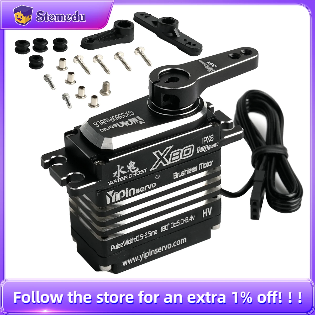 Servomotore digitale da 80 kg  - Rc Hobby Model recensione e prezzo