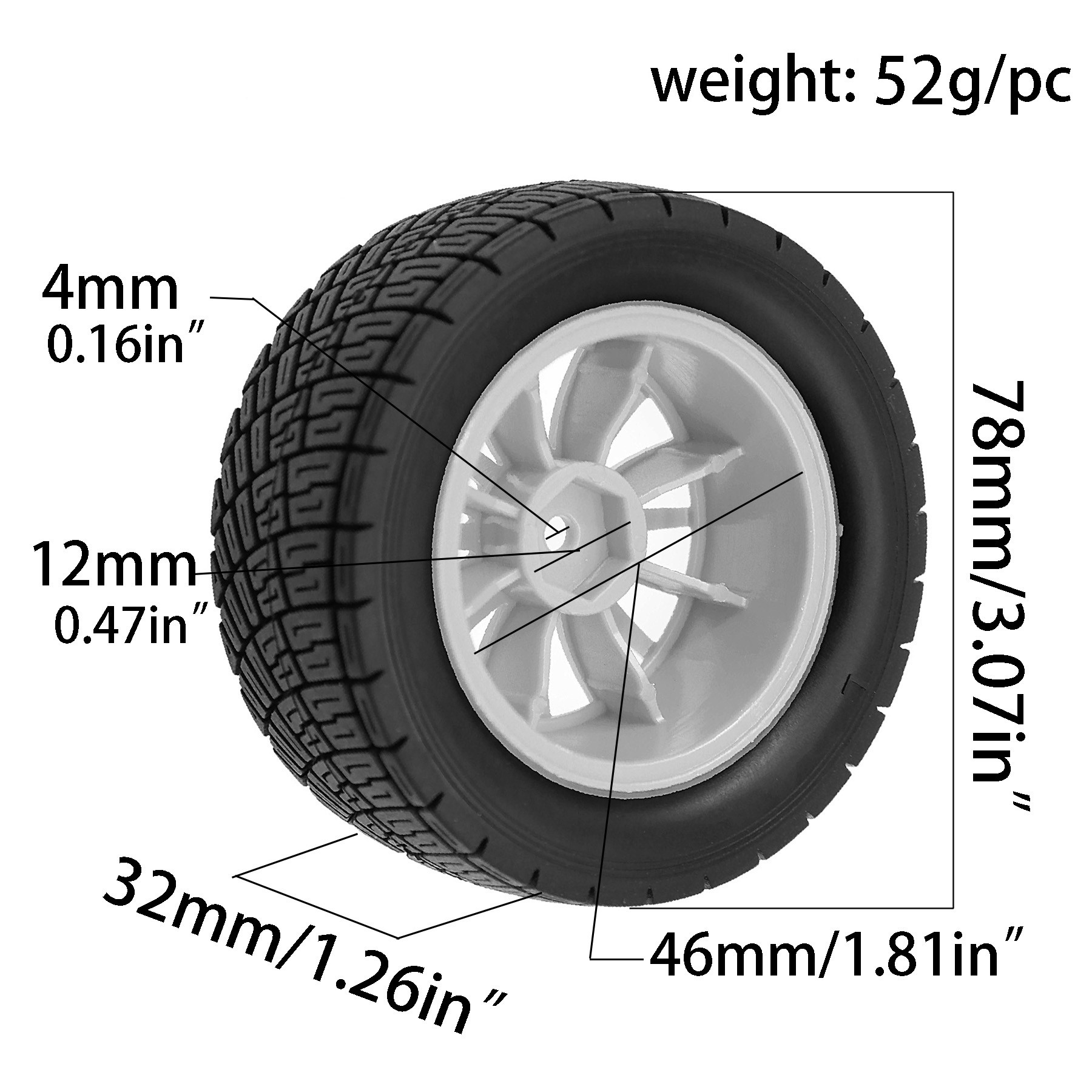 Pneumatici in Gomma e Cerchi d - Yunshen Rc Hobby recensione e prezzo